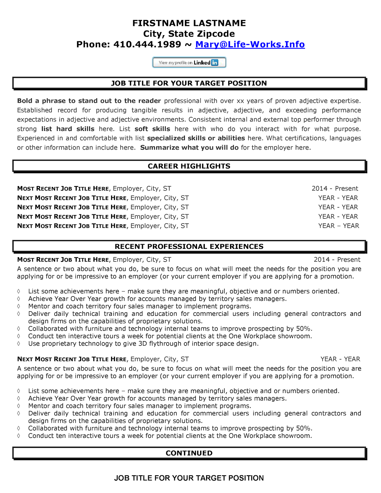 Sample resume of bpo team leader